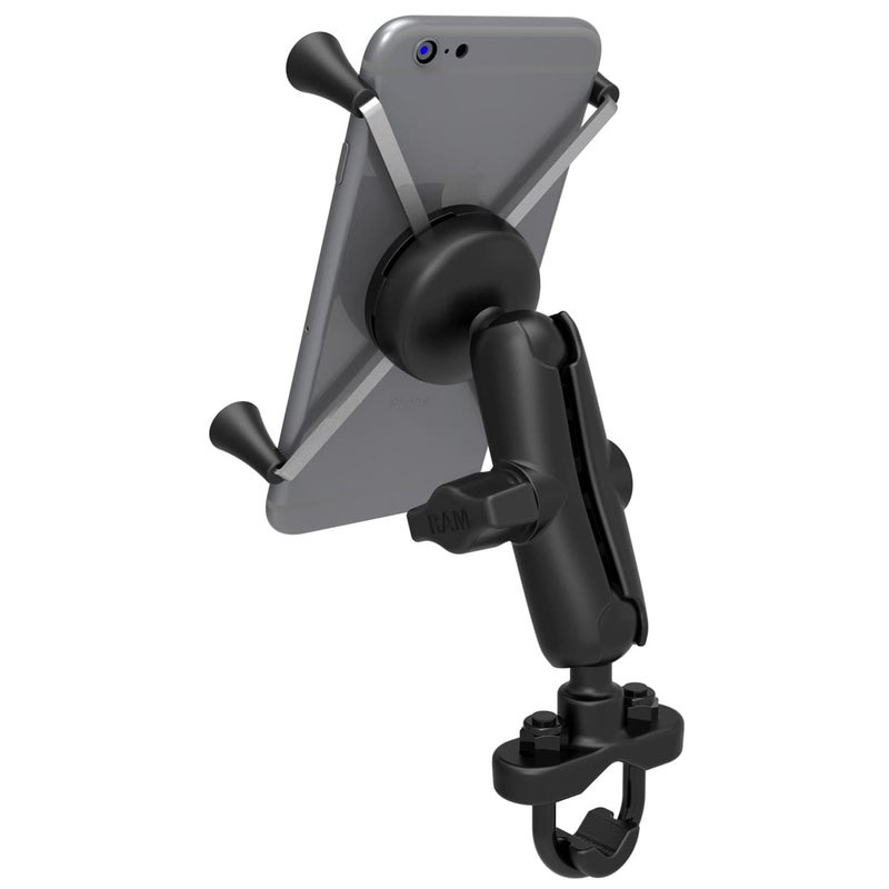 RAM Mounts X-Grip Large Phone Mount with Handlebar U-Bolt Base RAM-B-149Z-UN10U with Medium Arm for Motorcycle, ATV/UTV, Bike - Image 2